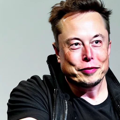 Image similar to photo of Elon Musk with long blond hair