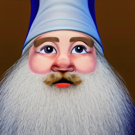Prompt: confirmed real image of a gnome, close up image, hyper realistic