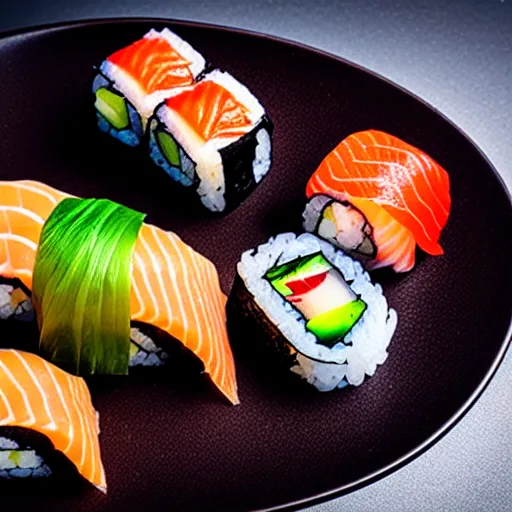 Prompt: macro sushi sashimi photography professional photograph