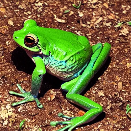 Prompt: it is wednesday my dudes frog