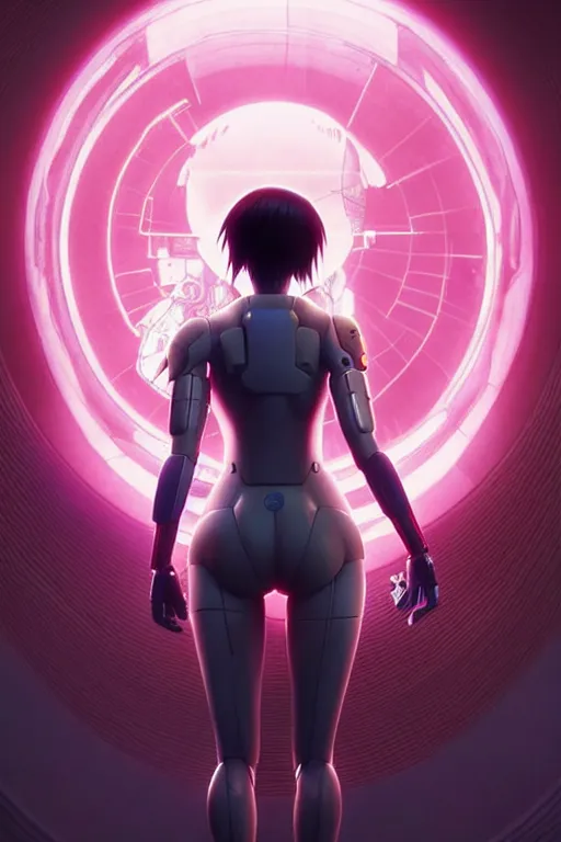 Image similar to weta disney pixar movie still portrait photo of ghost in the shell anime : : as motoko kusanagi by pixar : : by ilya kuvshinov, rossdraws, artgerm, maxim cover, octane render, 3 d, volumetric lighting, anti aliasing, raytracing : :