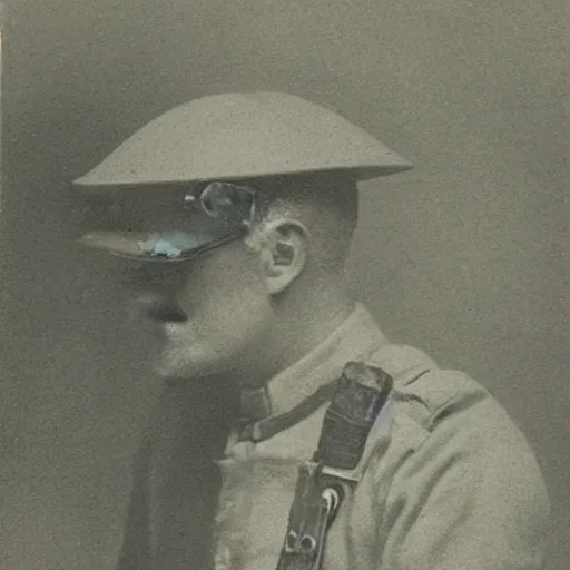 Image similar to portrait still of a ww 1 army surgeon, by maurice sendak,