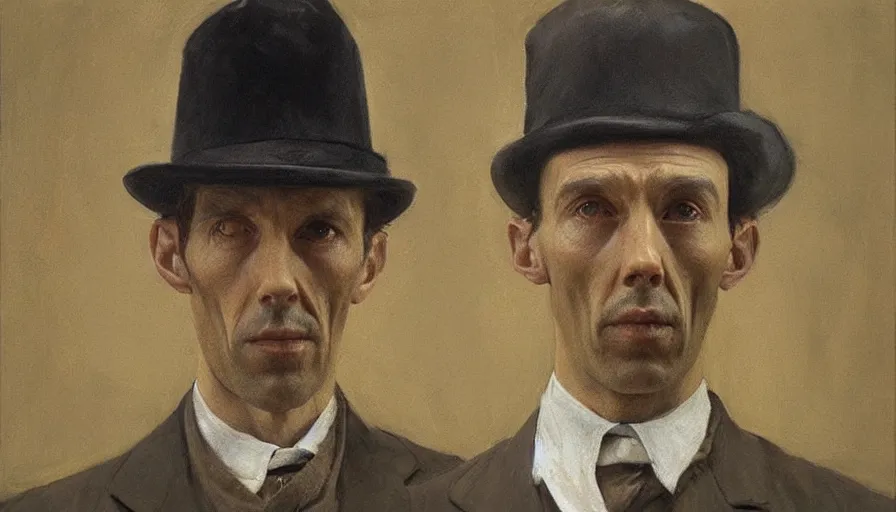 Prompt: painting by borremans, sherlock holmes, detailed, stunning