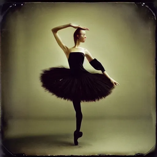 Prompt: kodak portra 4 0 0, wetplate, photo of a surreal artsy dream scene,, girl, weird fashion, ballet costume, dancers, photographed by paolo roversi style