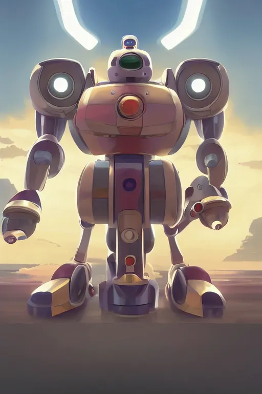 Image similar to metabots medabots medarotto medarot robot minimalist comics, behance hd by jesper ejsing, by rhads, makoto shinkai and lois van baarle, ilya kuvshinov, rossdraws global illumination ray tracing hdr radiating a glowing aura