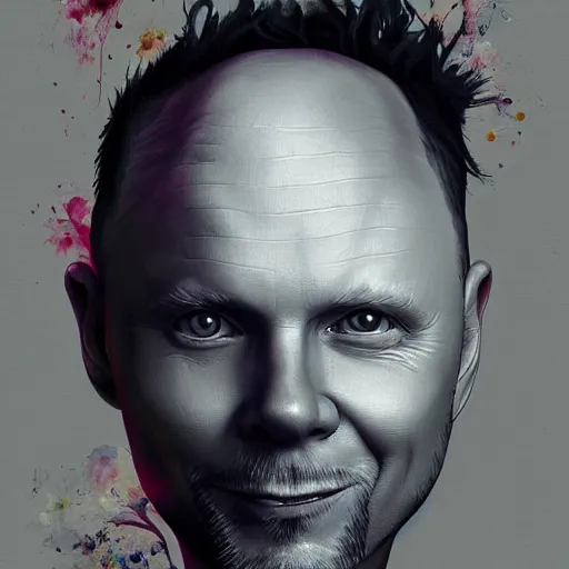 Image similar to Anna Dittmann painting of Bill Burr, trending on art station