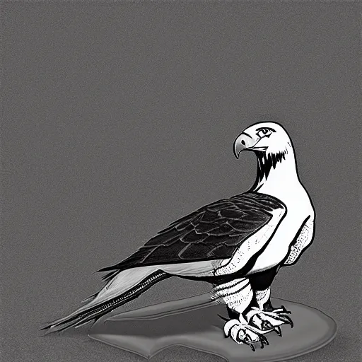 Image similar to high contrast golden eagle by aubrey beardsley, unreal engine