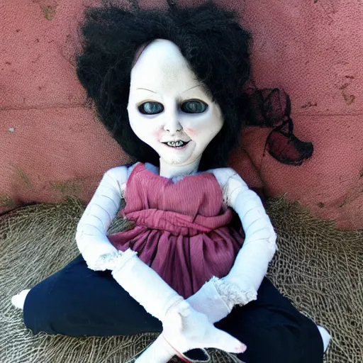 Prompt: cursed doll