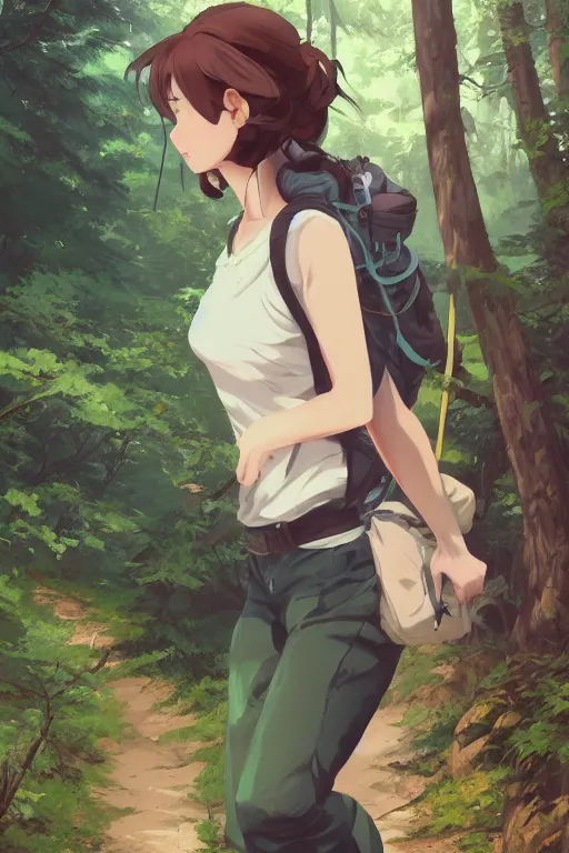 Solitary Stroll: Beautiful Anime Girl Walking Towards the Setting Sun at  Beach, Sunset, Generative AI Stock Illustration - Illustration of young,  warm: 272711399