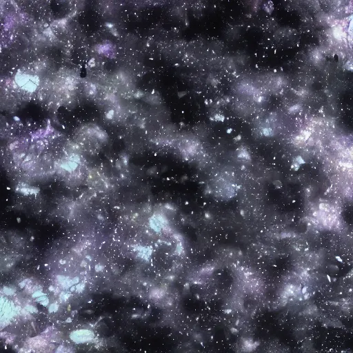 Image similar to dark matter the mother - of - pearl sky and the black sphare, silver, wind and dust, height detailed hd realistic 8 k