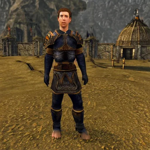 Prompt: Mark Zuckerberg in The Elder Scrolls: Oblivion