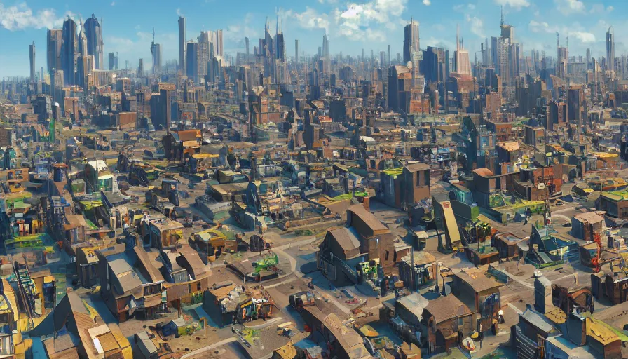 Image similar to midwest town, sunny day, buildings, hyperdetailed, artstation, cgsociety, 8 k