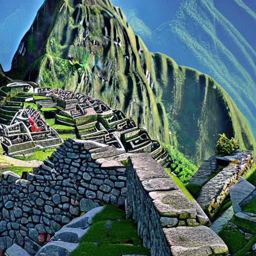 Prompt: New York City as Macchu Picchu, ultra hi resolution picture