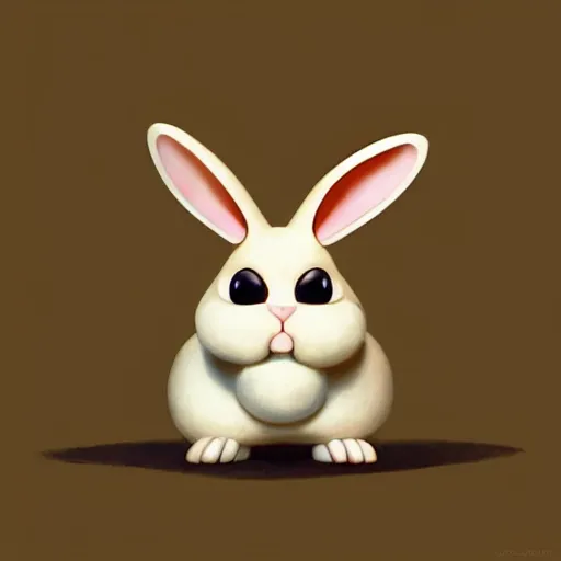 Image similar to goro fujita illustration of a cute bunny, art by goro fujita, cartoon animals, plain drawing, concept art, sharp focus, artstation