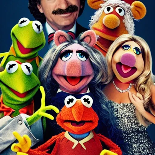 Prompt: the muppets in the movie SAW, 4k, high detail, high-resolution photograph