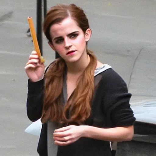 Image similar to emma watson smoking cigarrete