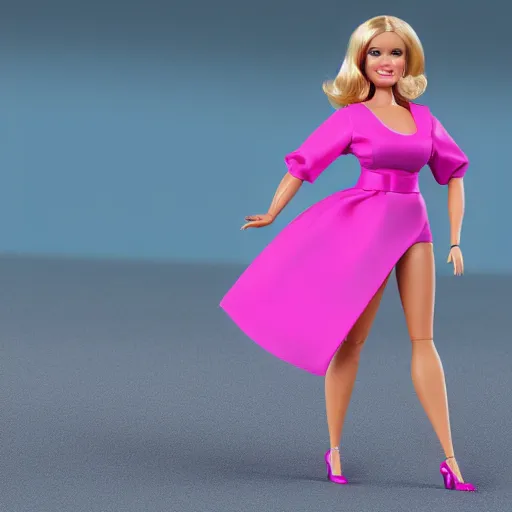 Prompt: fat and middle aged barbie, octane renderer