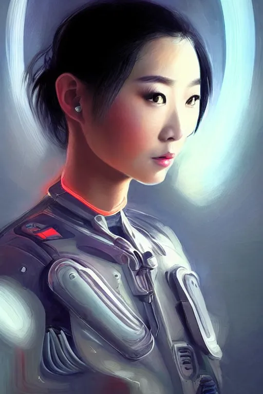 Prompt: portrait futuristic beautiful Asian trending on artbreeder, pinterest Airforce armored pilot Girl, at inside of future fighter aircraft, ssci-fi, fantasy, intricate, very very beautiful, elegant, human anatomy, neon light, highly detailed, digital painting, artstation, concept art, soft light, smooth, sharp focus, illustration, art by tian zi and WLOP and alphonse mucha