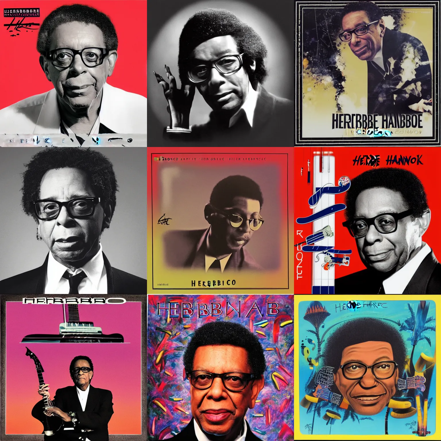 Prompt: Herbie Hancock album cover