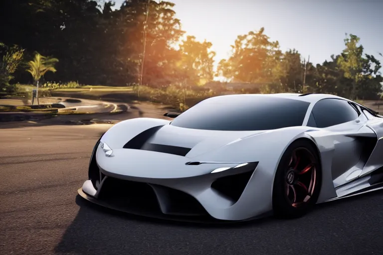 Image similar to photo wallpaper sport car gran turismo 7 forza horizon need for speed fast and furious 5 unreal engine supercar hypercar game concept car octane render, 4 khd 2 0 2 2 3 d cgi rtx style chrome reflexion global illumination ray tracing hdr arstation pixar and disney unreal