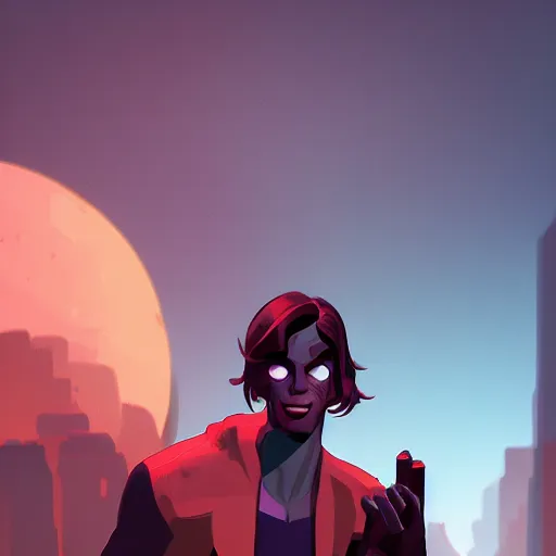 Image similar to portrait of night crawler, bleak and oppressive atmosphere, distress, mattepainting concept blizzard pixar maya engine on stylized background splash comics global illumination lighting artstation, sharp focus, lois van baarle, ilya kuvshinov, rossdraws