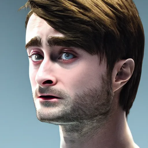 Image similar to hyperrealistic film still of daniel radcliffe fused with an radish!!! stunning 3 d render, inspired by istvan sandorfi & greg rutkowski & unreal engine, perfect symmetry, dim volumetric cinematic lighting, 8 k octane comprehensive render, extremely hyper - detailed, incredibly lifelike attributes, intricate, real flesh texture, masterpiece, artstation, stunning,