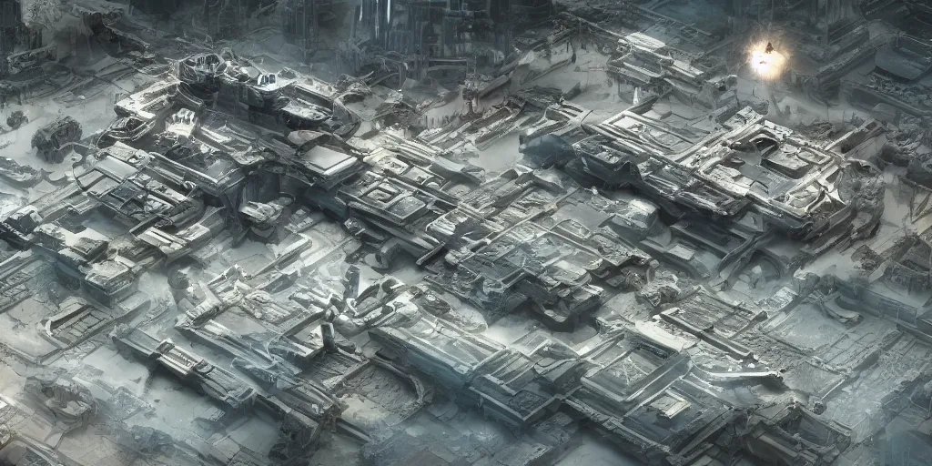 Image similar to a futuristic space colony, large archaeologies, highly detailed, sharp focus, 8k, 35mm, cinematic lighting