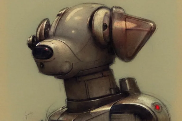 Image similar to ( ( ( ( ( 1 9 5 0 s retro future robot android dog. muted colors. ) ) ) ) ) by jean - baptiste monge!!!!!!!!!!!!!!!!!!!!!!!!!!!!!!