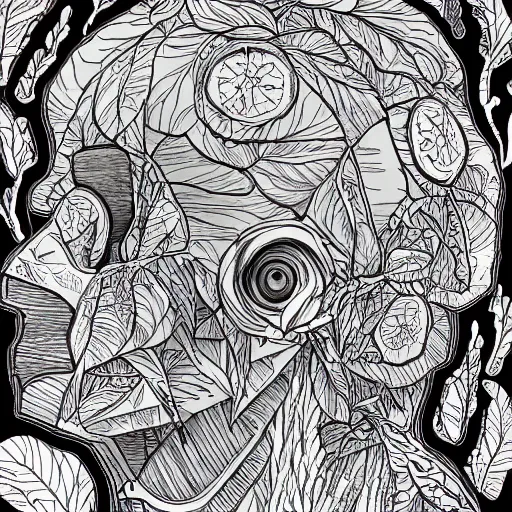 Image similar to the anatomy of a head of lettuce, an ultrafine detailed painting by james jean, intricate linework, bright colors, studio ghibli, behance contest winner, vanitas, angular, altermodern, unreal engine