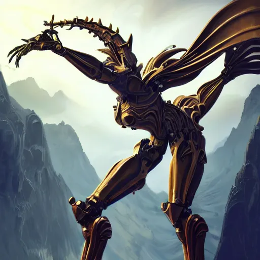Prompt: highly detailed exquisite warframe fanart, looking up at a 500 foot tall giant elegant beautiful saryn prime female warframe, as an anthropomorphic robot female dragon, proportionally accurate, anatomically accurate, sharp claws, posing elegantly over your tiny form, detailed legs looming over you, camera close to the legs and feet, camera looking up, giantess shot, upward shot, ground view shot, leg and hip shot, front shot, epic cinematic shot, high quality, captura, realistic, professional digital art, high end digital art, furry art, giantess art, anthro art, DeviantArt, artstation, Furaffinity, 3D, 8k HD render, epic lighting