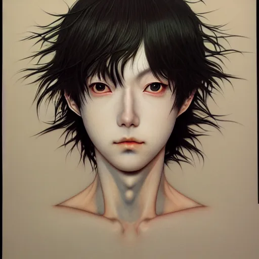 Image similar to prompt : hyperrealist photorealistic 3 d render of persona soft light portrait by takato yamamoto, inspired by fables, realistic face, smooth face feature, intricate oil painting, high detail, sharp high detail, manga and anime 2 0 0 0