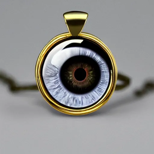 Image similar to jewelry shaped like the eye of sauron