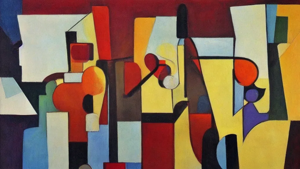 Prompt: abstract minimalism art painting, lines, forms, shapes, in style of constantin brancusi,