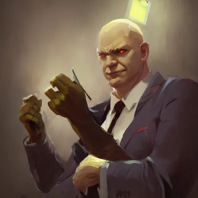 Prompt: a painting of harvey birdman attorney at law by greg rutkowski, dark fantasy art, high detail, trending on artstation