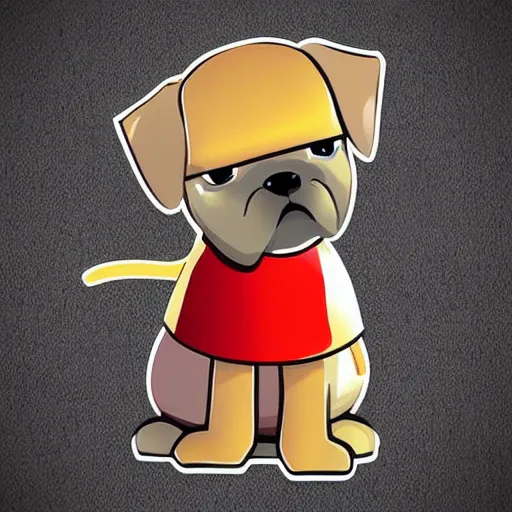 Image similar to a cute dog knight, small, cartoon character
