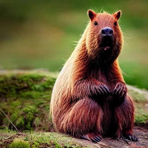 Prompt: a gummy bear but it ’ s a capybara instead of a bear