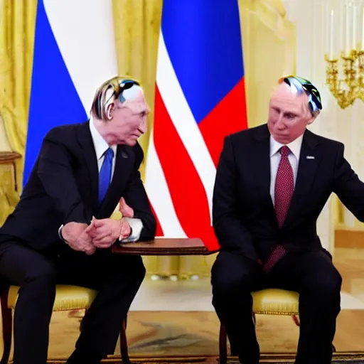 Image similar to biden and putin playing rock paper and scissors