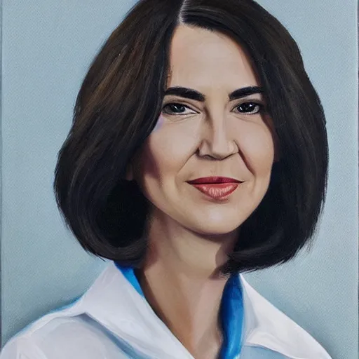 Image similar to maia sandu hyperrealistic, style of george stundentesti