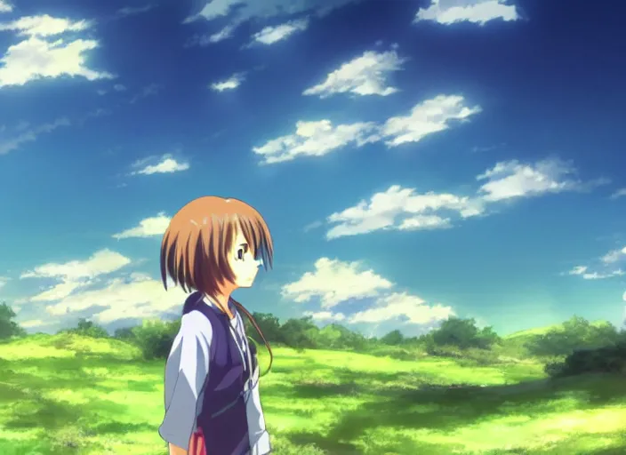 Prompt: Clannad, in the style of Makoto Shinkai