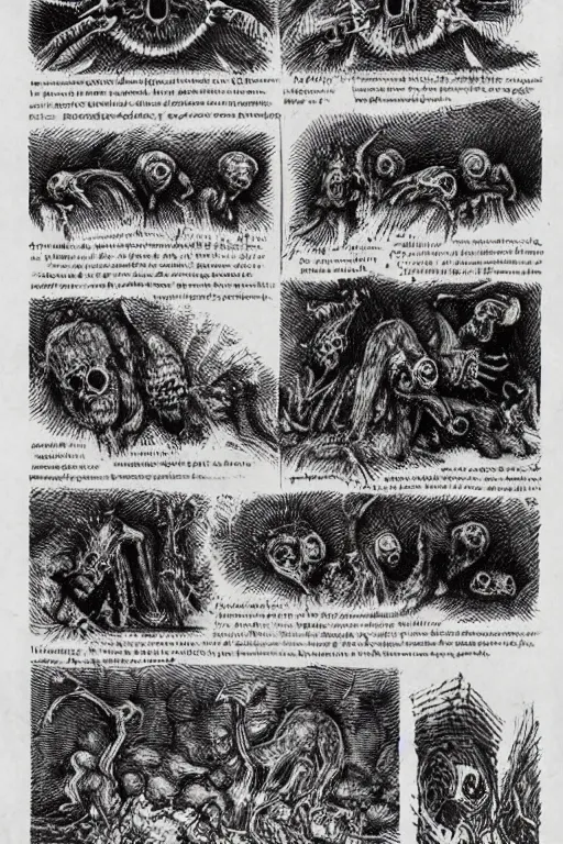 Image similar to disturbing pages from the necronomicon zarono,