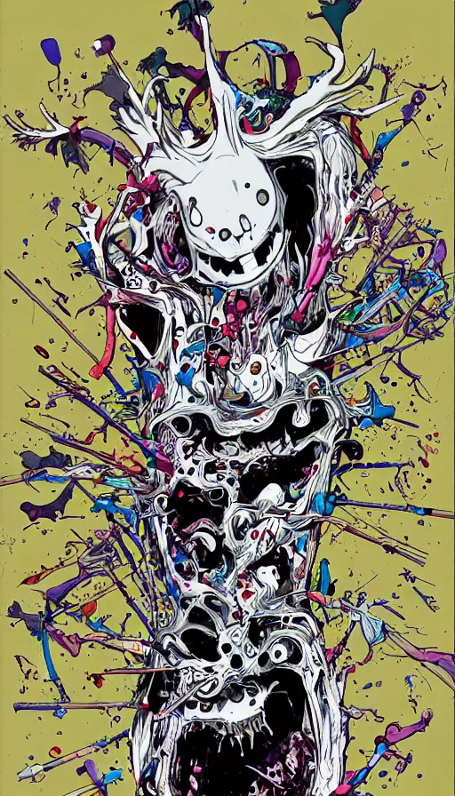 Image similar to techno artwork, by alex pardee