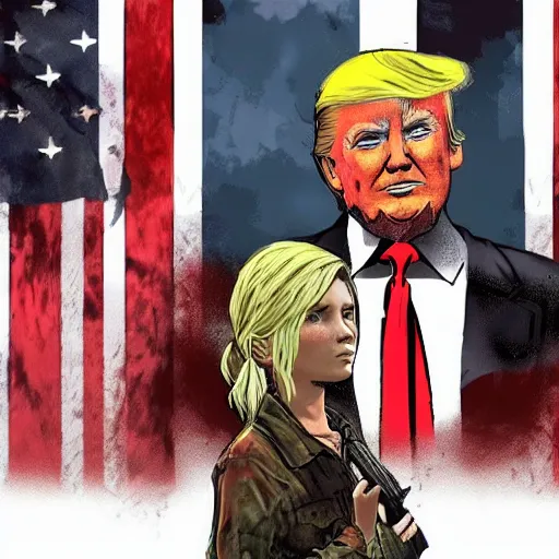 Prompt: donald trump as a character in the last of us