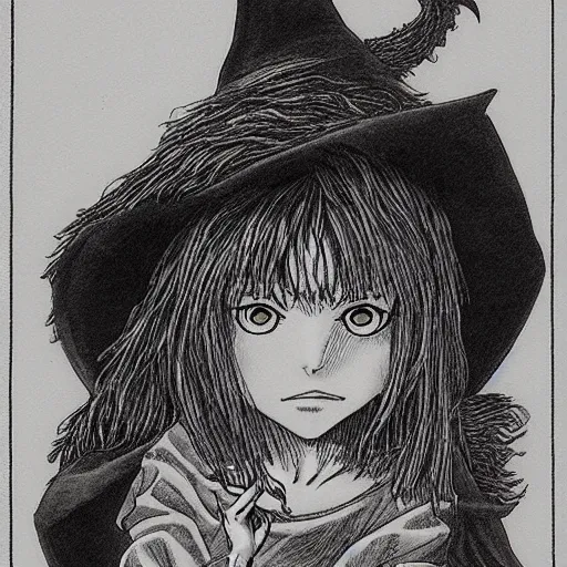 Image similar to young witch by kentaro miura