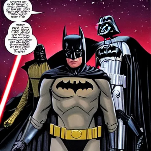 Image similar to batman falls to the dark side in star wars 2 0 0 5