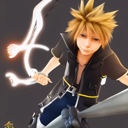 Typically don't like AI art, but tried it with Roxas… : r/KingdomHearts