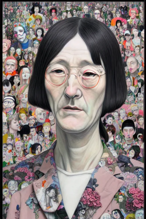 Image similar to full view, from a distance, of marcel duchamp, style of yoshii chie and hikari shimoda and martine johanna, highly detailed