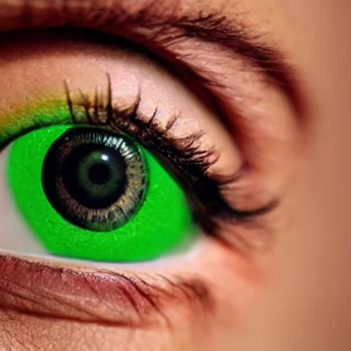 Prompt: green substance that makes your eyes wierd