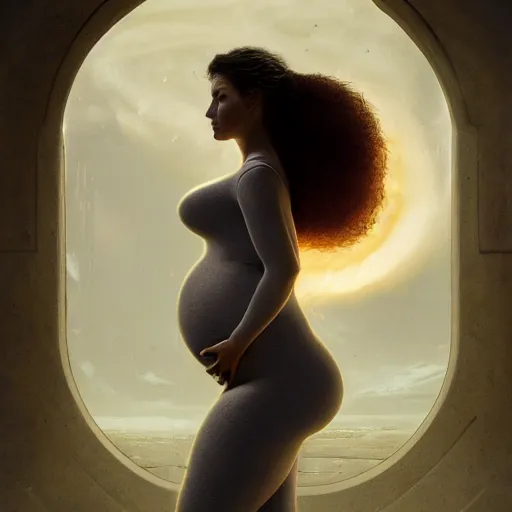 Prompt: pregnant female cyborg, cozy atmospheric and cinematic lighting, ultra rendered extreme realism and detail 8 k, highly detailed, realistic, refined, bautiful, fine art photography, hyper realistic, in the style of greg rutkowski, by artgerm, by gustave dore, by marco turini, photorealistic, elegant, sharp focus, majestic, award winning picture, intricate, artstation,