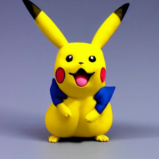 Image similar to clay model of Pikachu