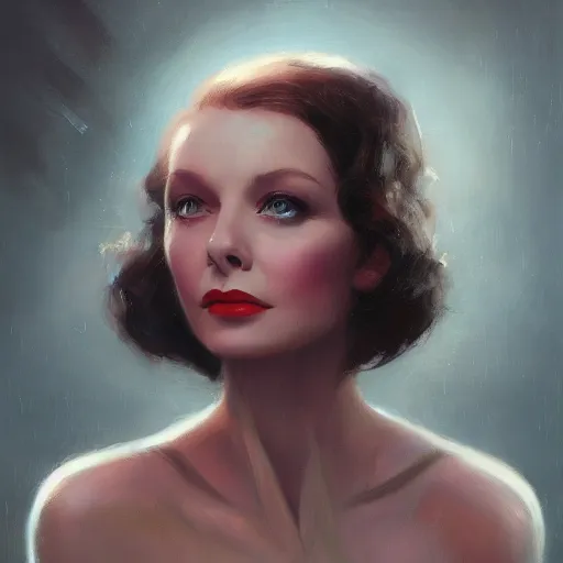 Image similar to closeup portrait of a young and beautiful vivian leigh, dramatic light, gorgeous view, depth, high detail, digital art, painted by greg rutkowski and seb mckinnon, by tim burton, trending on artstation